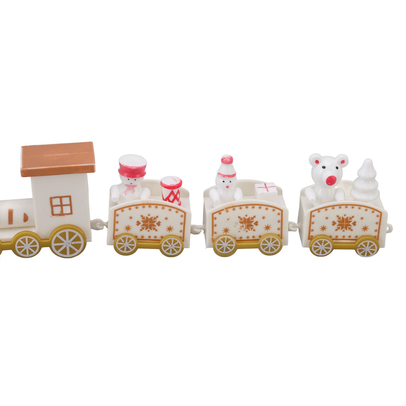 3 Sets Small Train Christmas Decorations Exquisite Mini Train Decor Set view 15