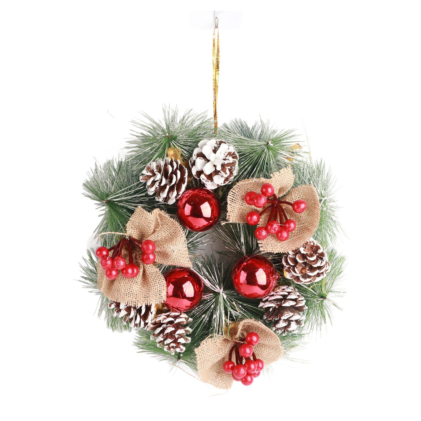 Christmas Garland Vivid Lifelike Pine Needles Christmas Decorative Garland for
