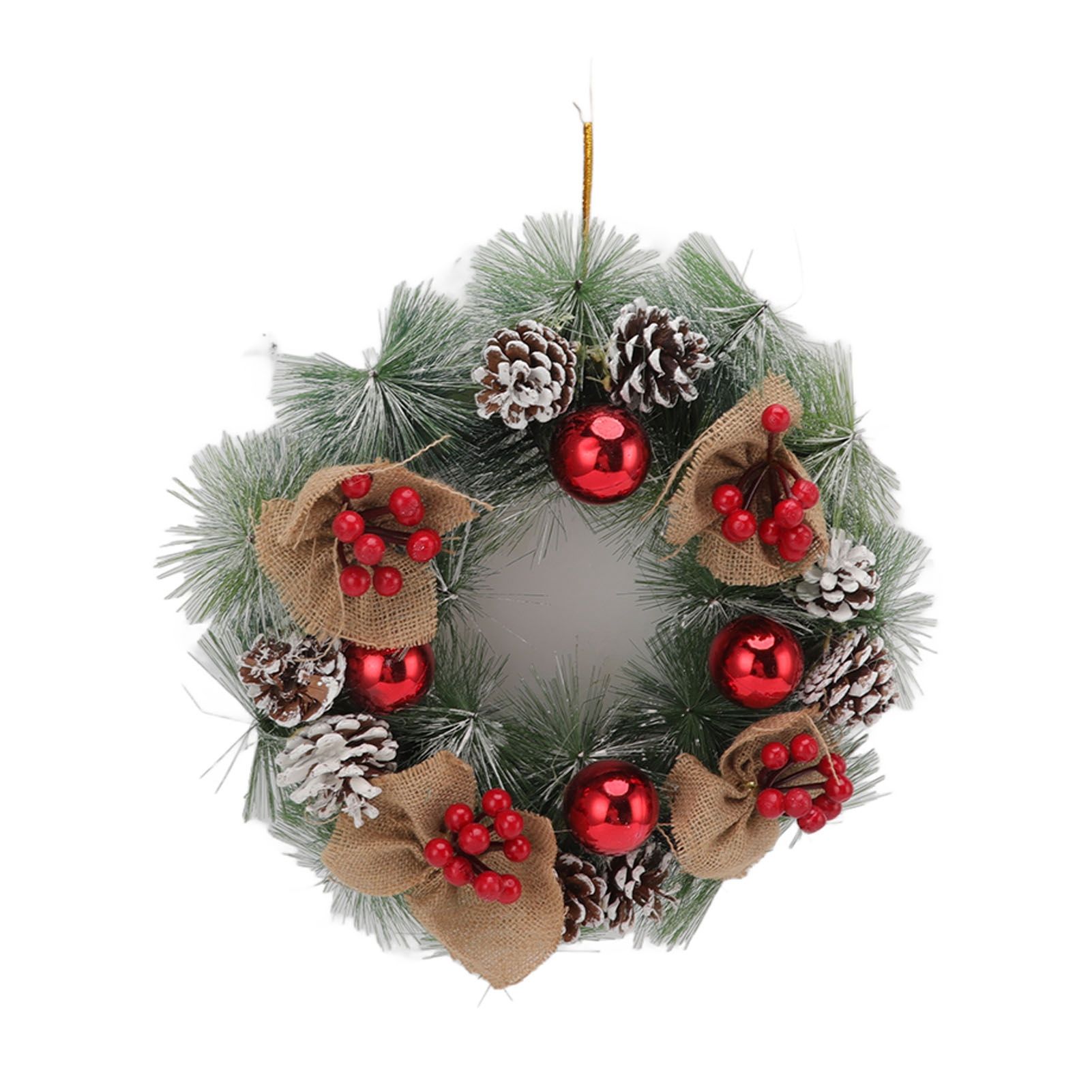 Christmas Garland Vivid Lifelike Pine Needles Christmas Decorative Garland for view 3