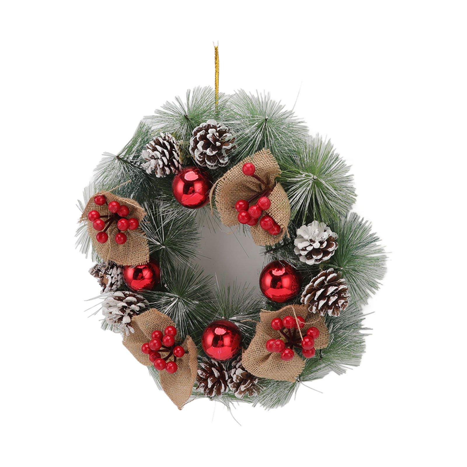 Christmas Garland Vivid Lifelike Pine Needles Christmas Decorative Garland for view 4