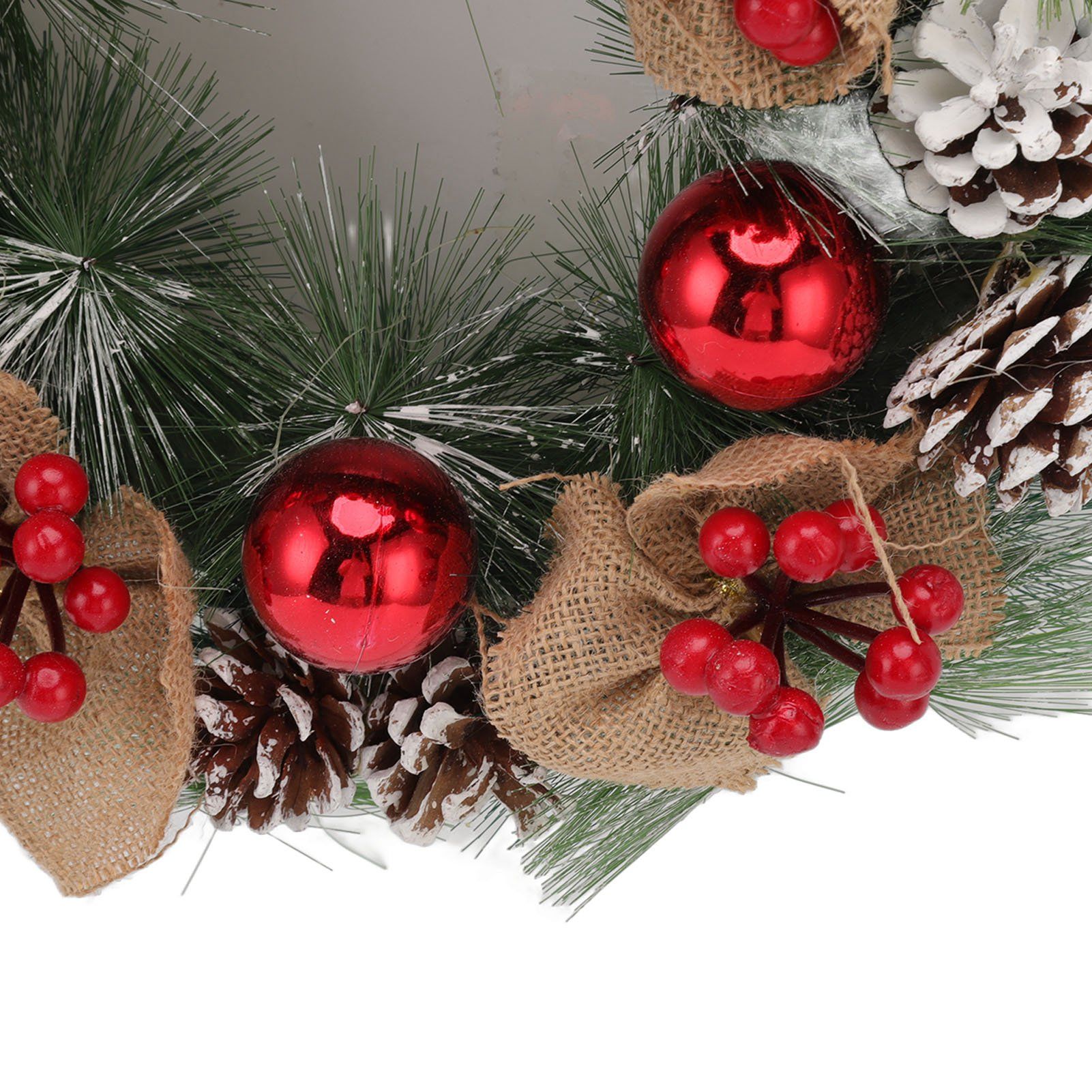 Christmas Garland Vivid Lifelike Pine Needles Christmas Decorative Garland for view 14