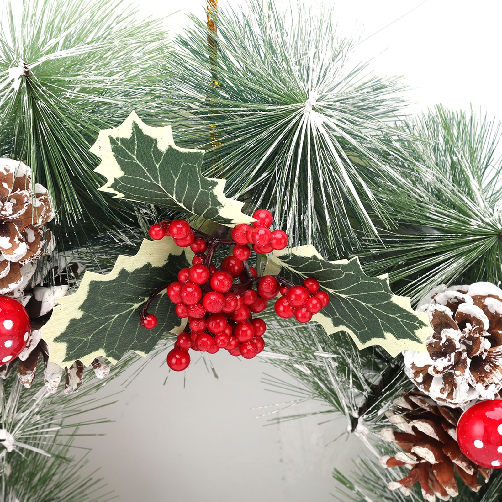 Christmas Garland Vivid Lifelike Pine Needles Christmas Decorative Garland for view 13