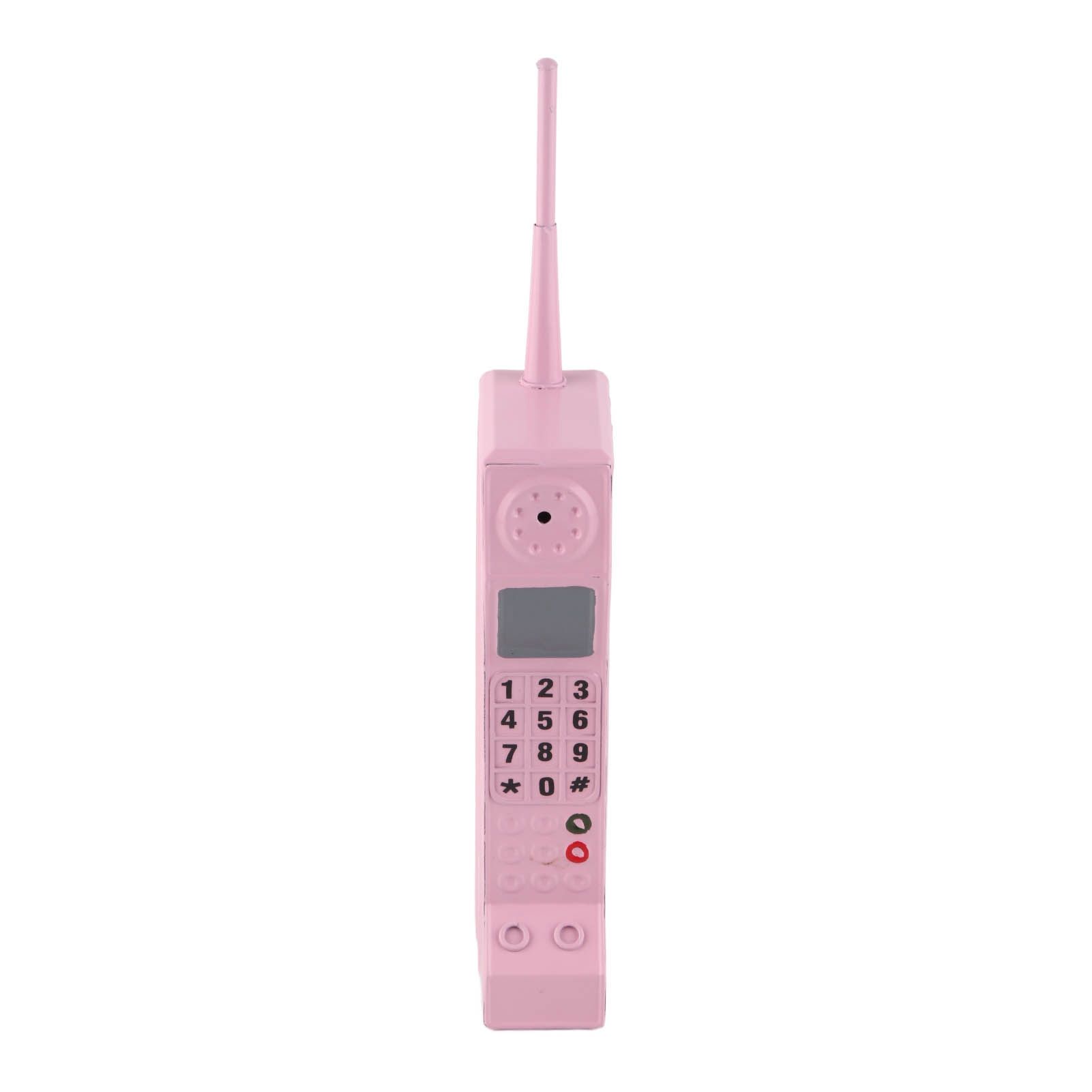 Retro Cell Phone Ornament Iron Material Vivid Lightweight Portable Decorative view 4