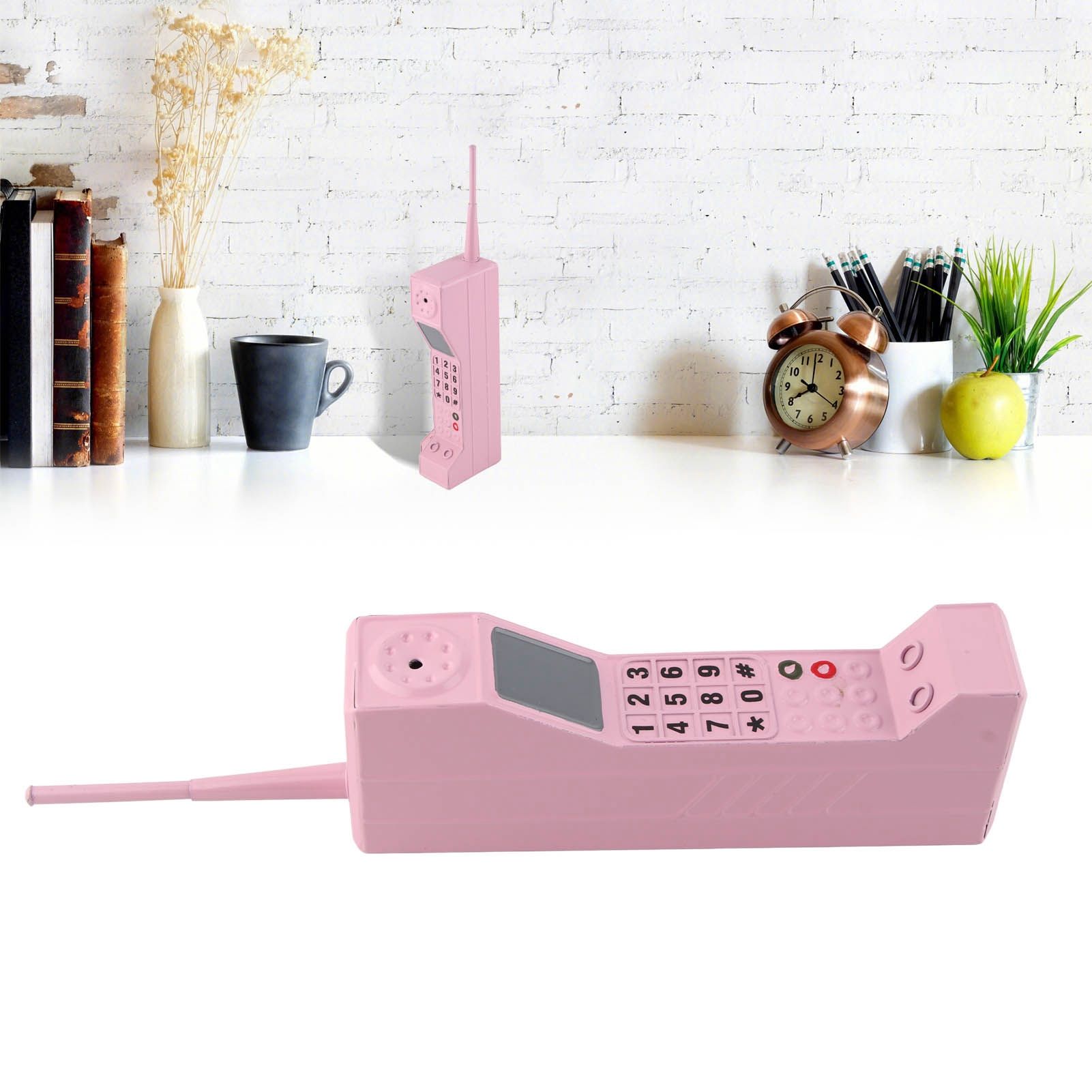 Retro Cell Phone Ornament Iron Material Vivid Lightweight Portable Decorative view 11