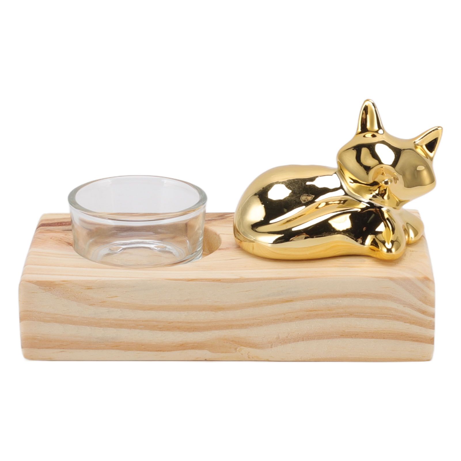 Candle Holder Decor Nordic Wooden Ceramic Glass Household Party Bedroom view 2