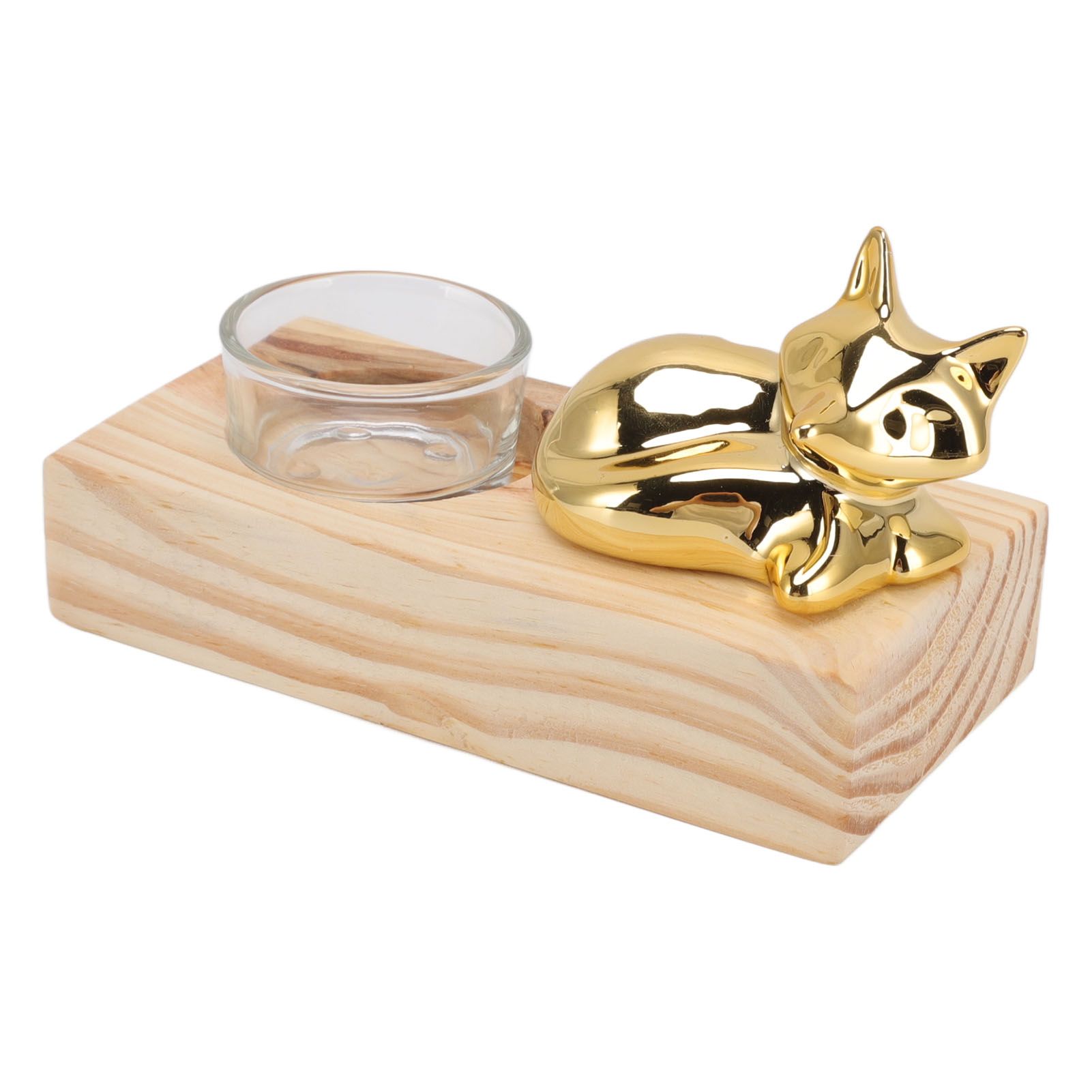 Candle Holder Decor Nordic Wooden Ceramic Glass Household Party Bedroom view 3