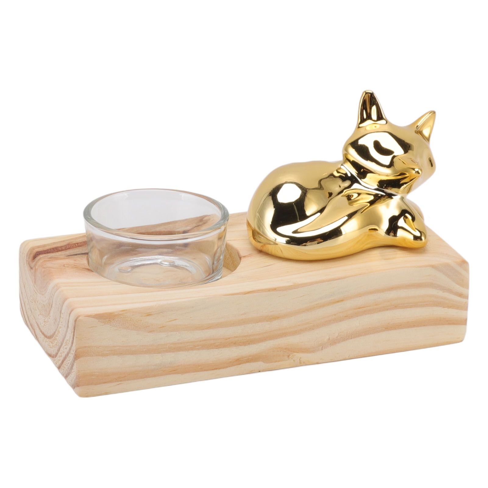 Candle Holder Decor Nordic Wooden Ceramic Glass Household Party Bedroom view 4
