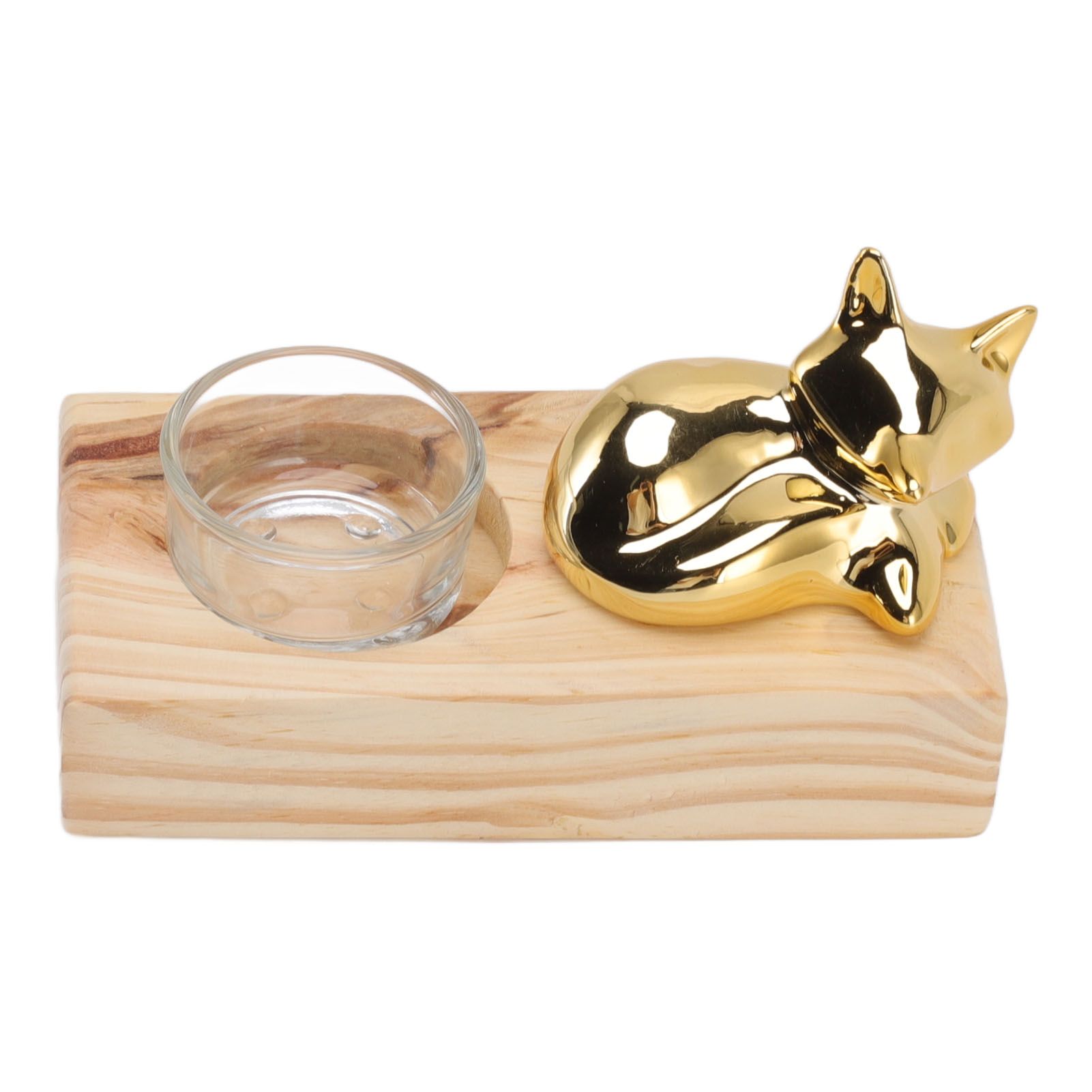 Candle Holder Decor Nordic Wooden Ceramic Glass Household Party Bedroom view 6