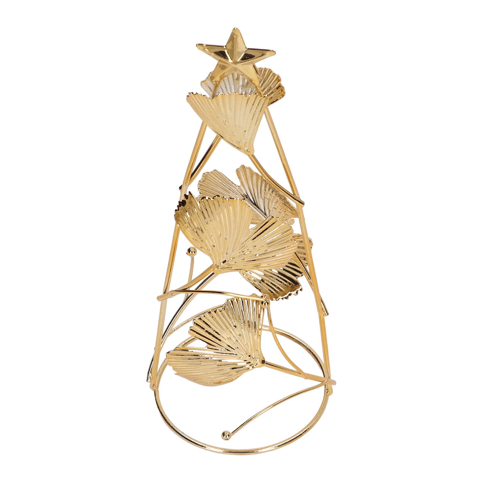 Christmas Tree Candlesticks Gold Iron Small Round Cup Xmas Light Candle view 9