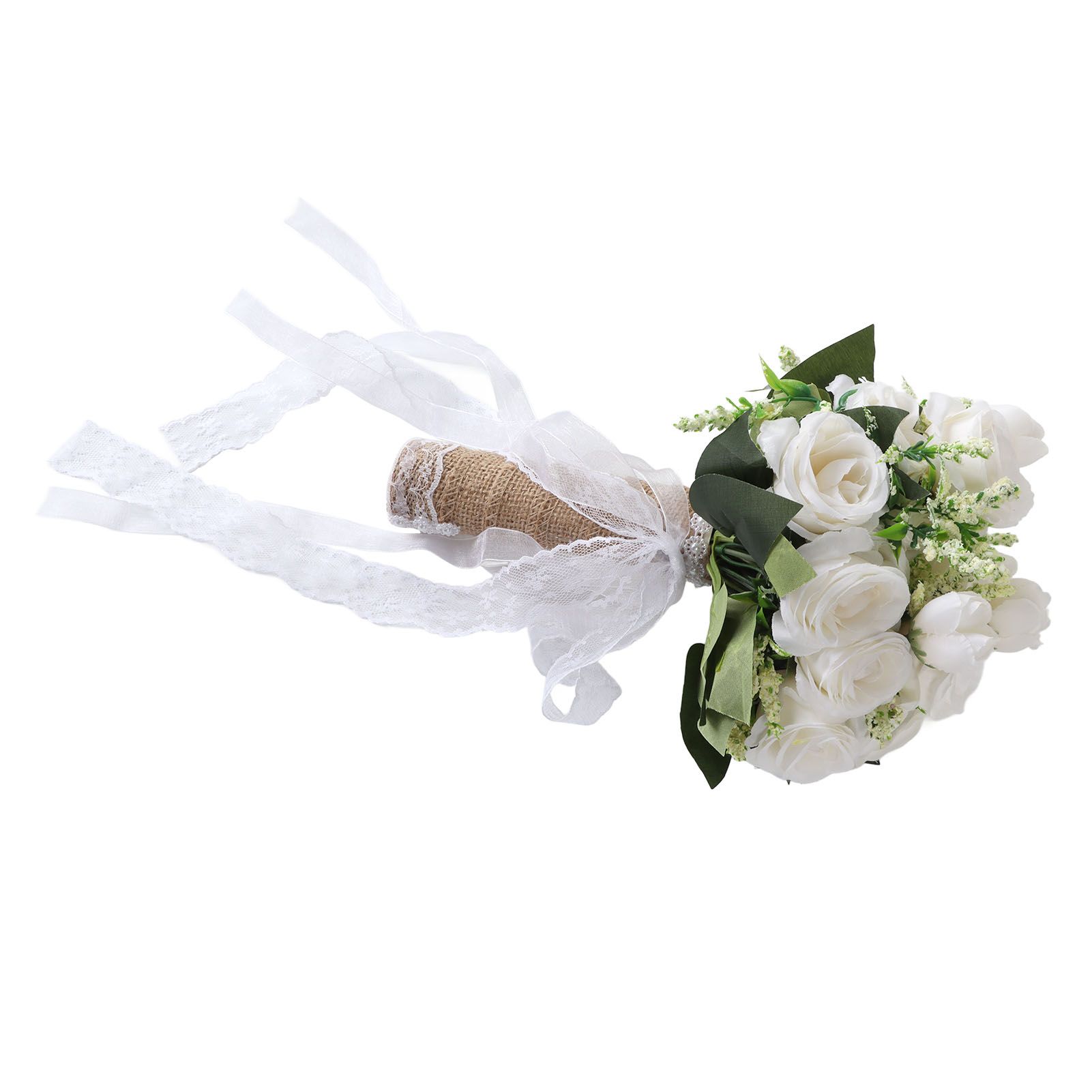 Holding Flowers Artificial Lifelike Modern Elegant Decorative Bridal Bouquet view 3
