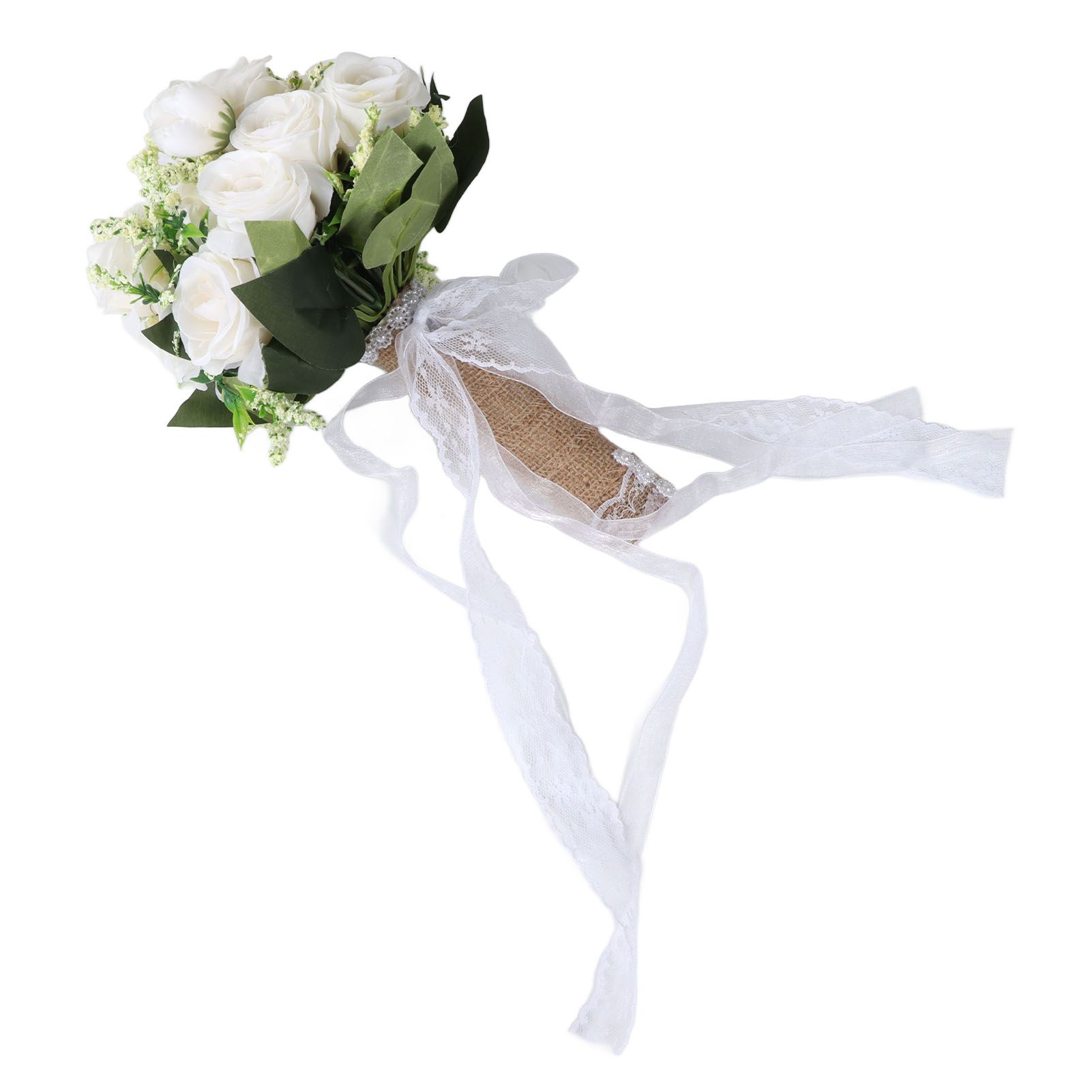 Holding Flowers Artificial Lifelike Modern Elegant Decorative Bridal Bouquet view 8