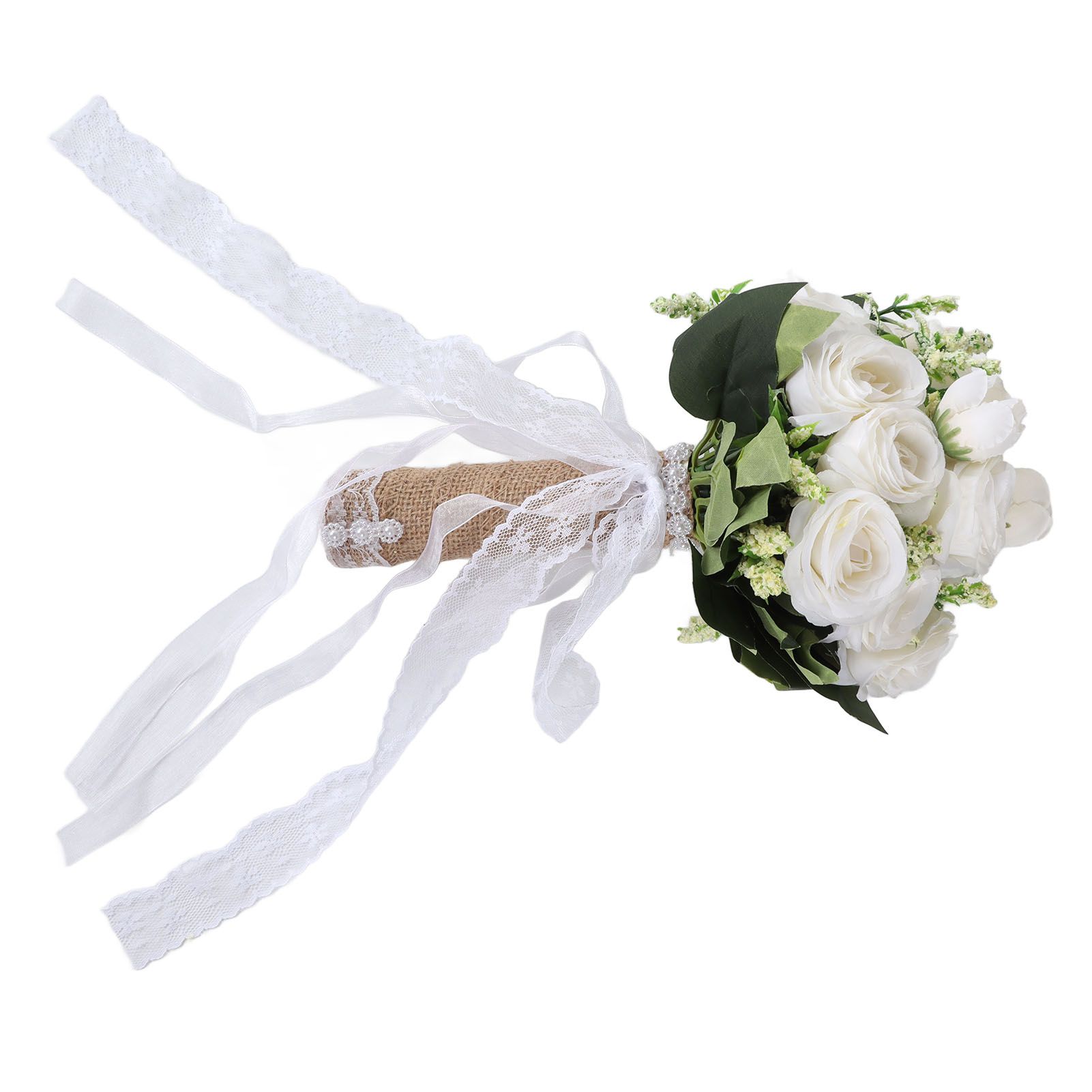 Holding Flowers Artificial Lifelike Modern Elegant Decorative Bridal Bouquet view 9