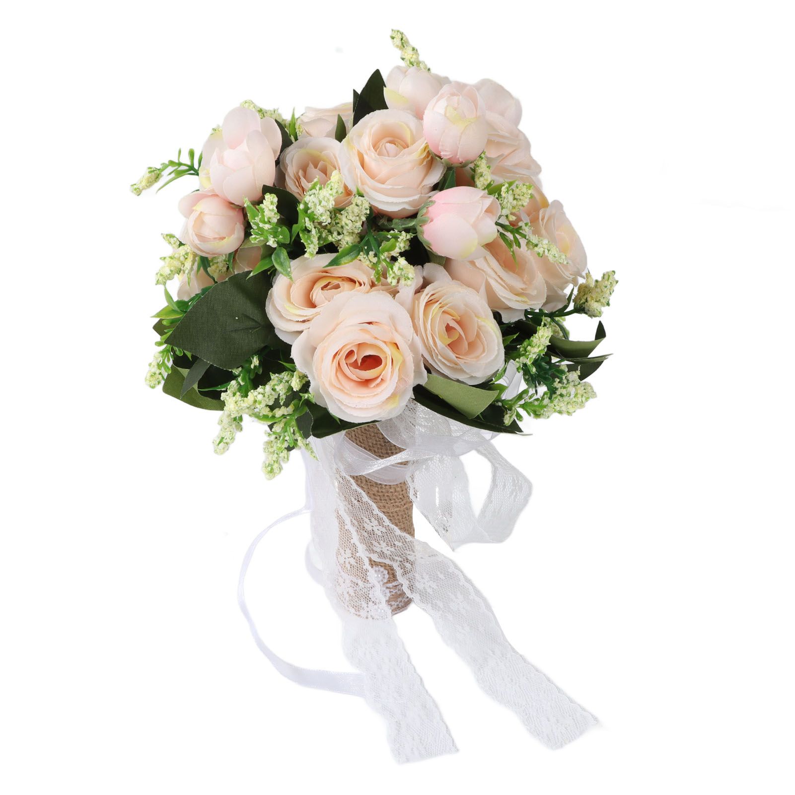Holding Flowers Artificial Lifelike Modern Elegant Decorative Bridal Bouquet