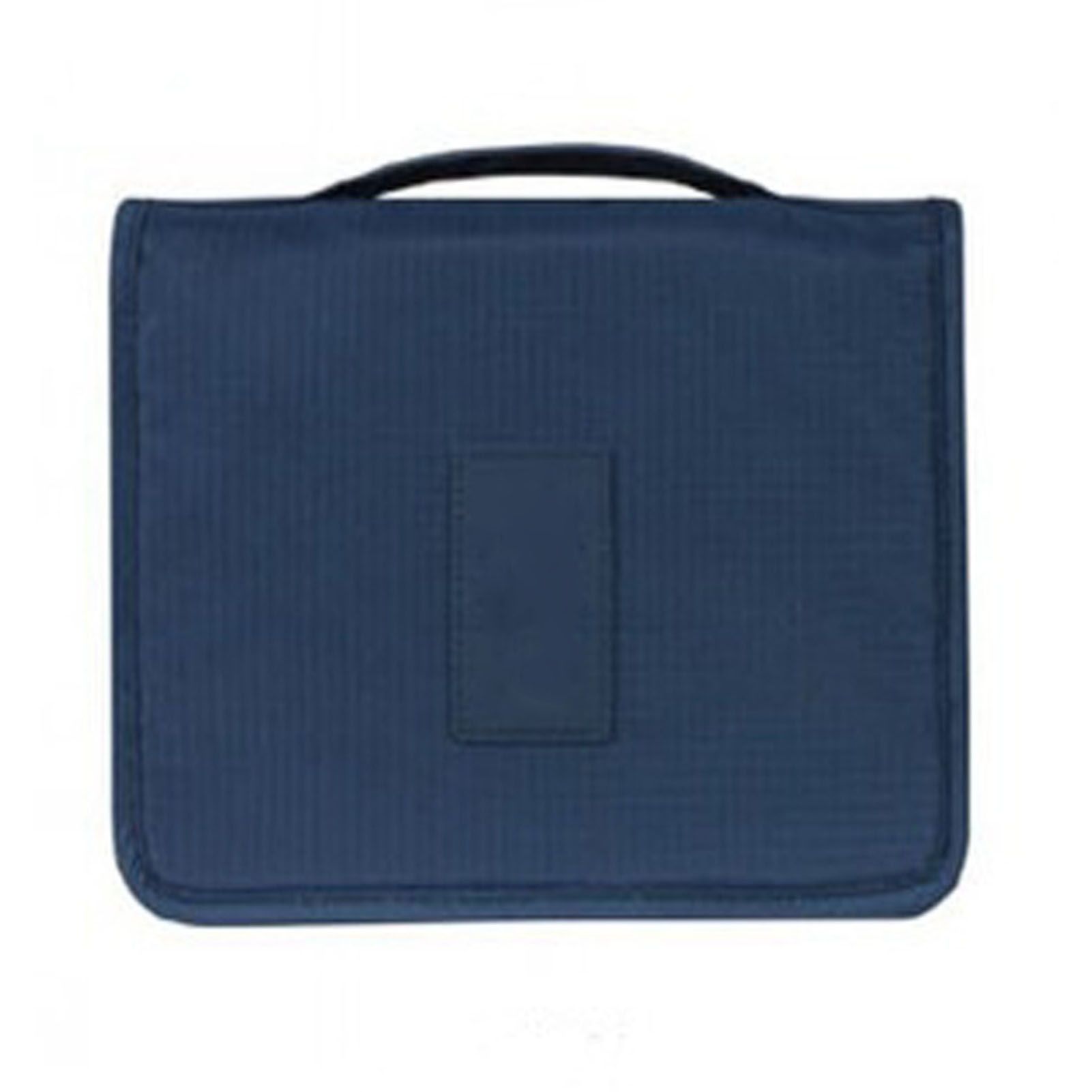Hanging Toiletry Bag Cosmetic Bag Foldable Makeup Bag with Hook and Tote Navy — image 1