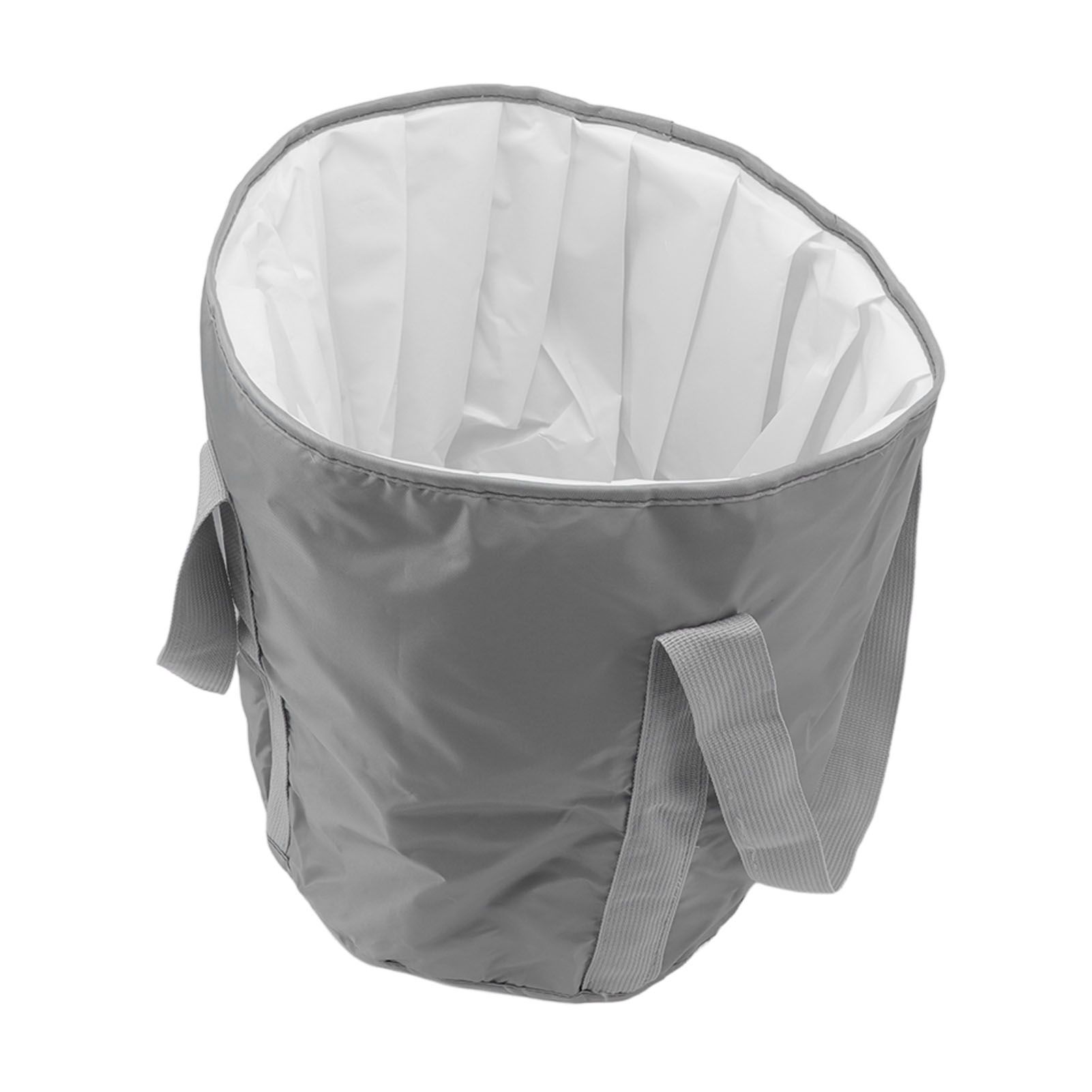 Foldable Foot Tub Polyester Double Layer Collapsible Camping Bucket with view 2