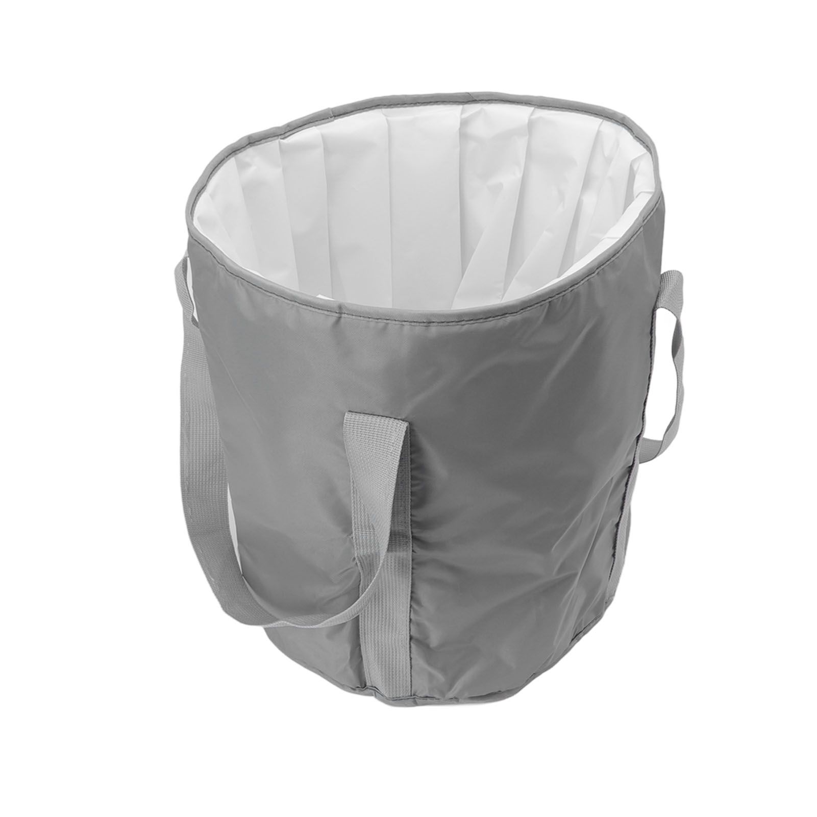 Foldable Foot Tub Polyester Double Layer Collapsible Camping Bucket with view 4