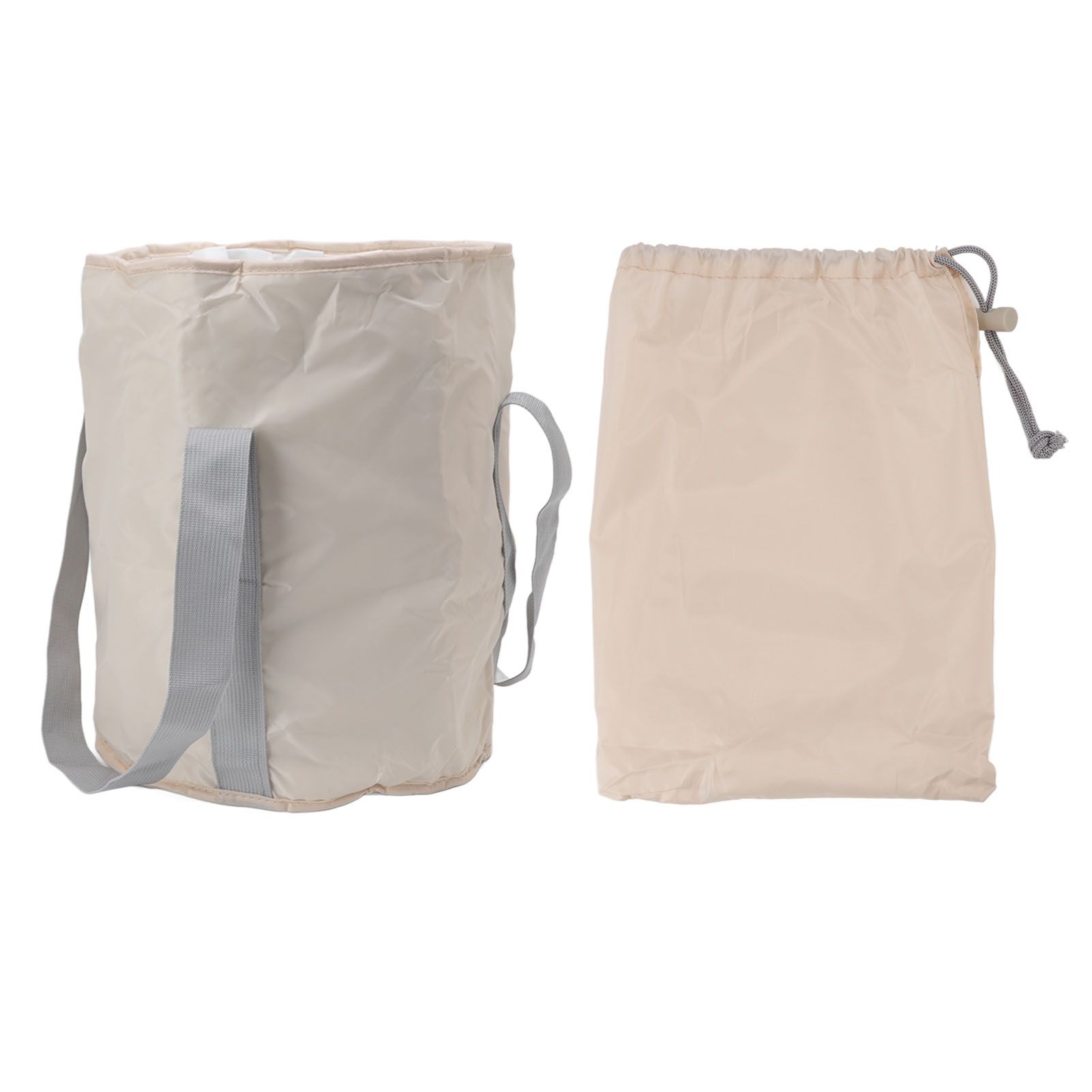 Foldable Foot Tub Polyester Double Layer Collapsible Camping Bucket with — image 1