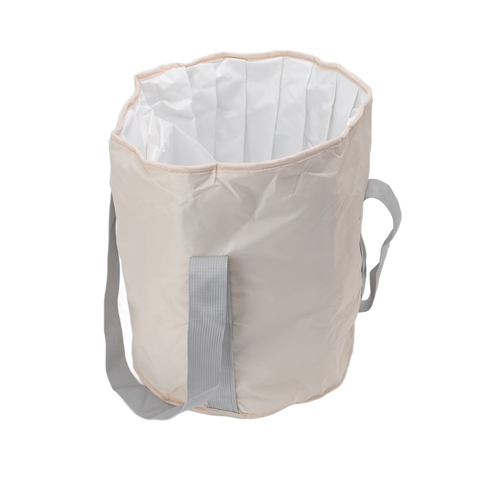 Foldable Foot Tub Polyester Double Layer Collapsible Camping Bucket with view 3