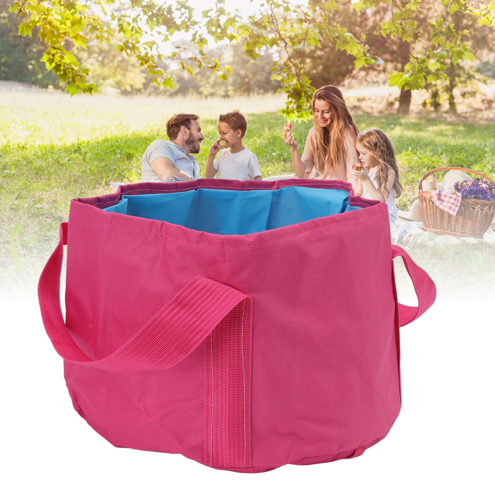 Collapsible Camping Bucket Multifunctional Portable Double Layer Foldable view 11