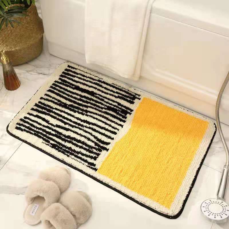 Carpet Rectangular Anti Skid Thickened Comfortable Moisture Absorbing Washable view 5