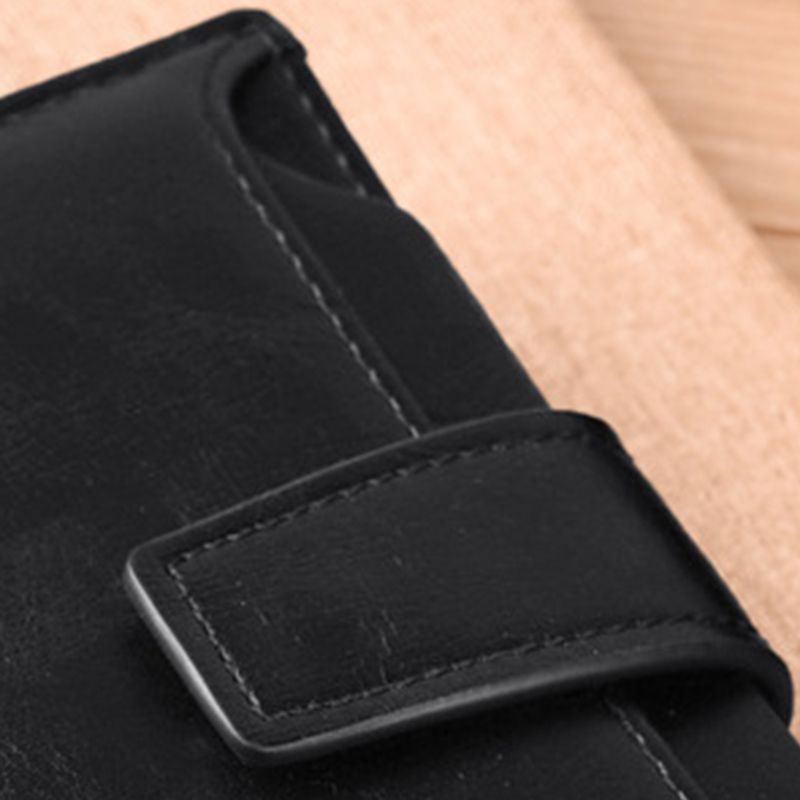 PU Leather Men Wallet Zipper No Degaussing Multi Screens Vertical Vintage Male view 4