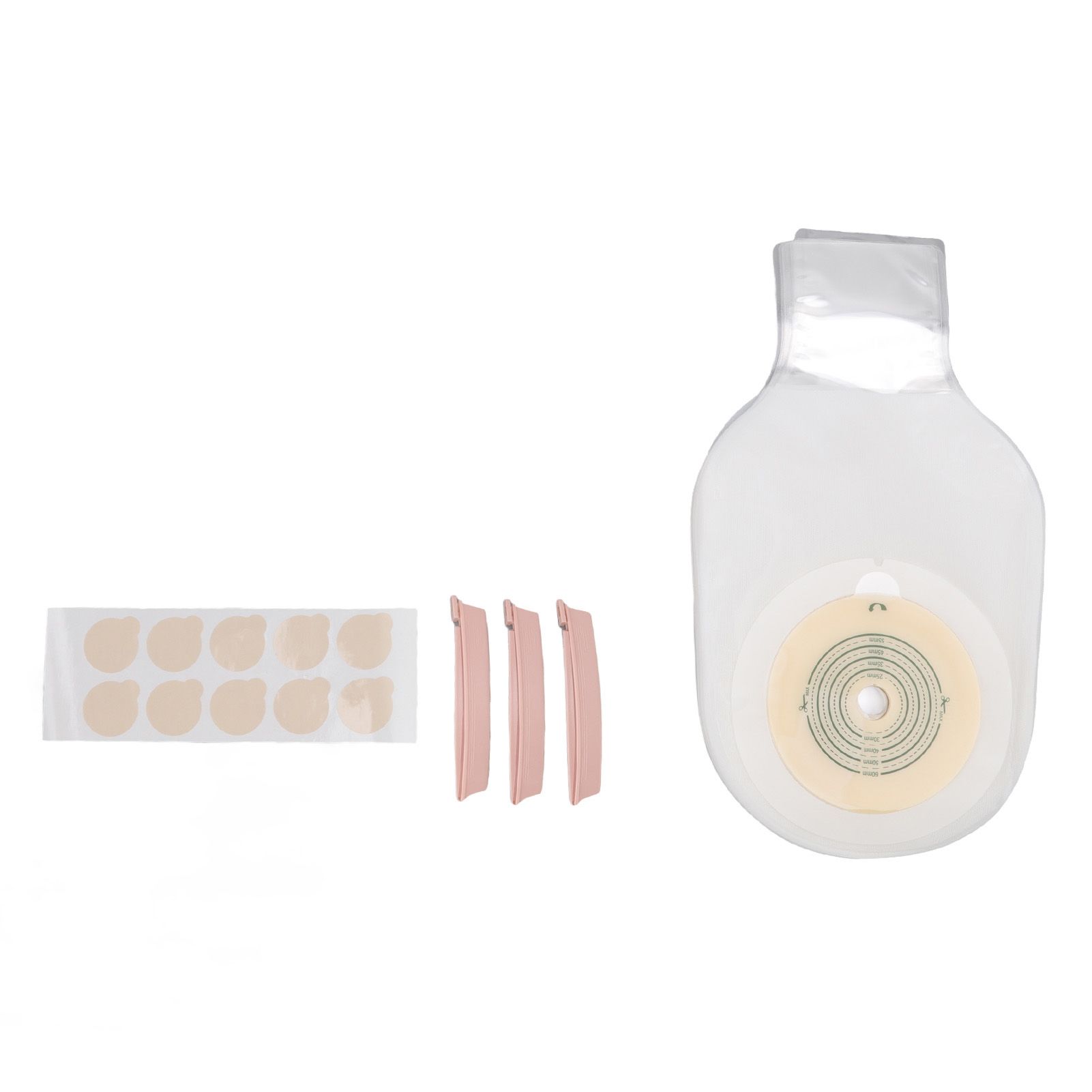 10pcs Colostomy Bags Double Layer Glue One Piece Molding Drainable Pouches for — image 1