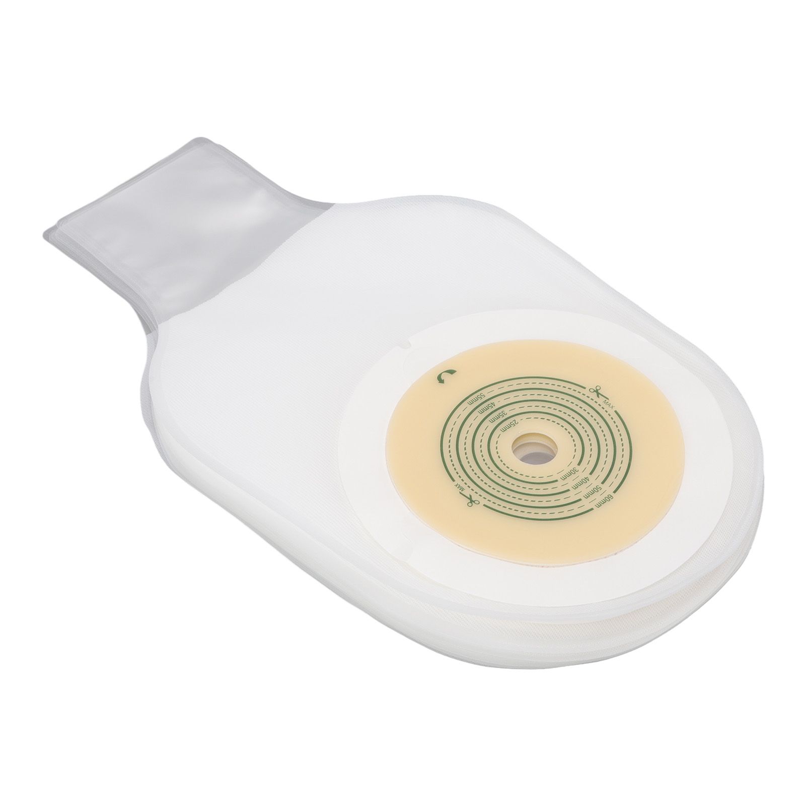 10pcs Colostomy Bags Double Layer Glue One Piece Molding Drainable Pouches for view 2