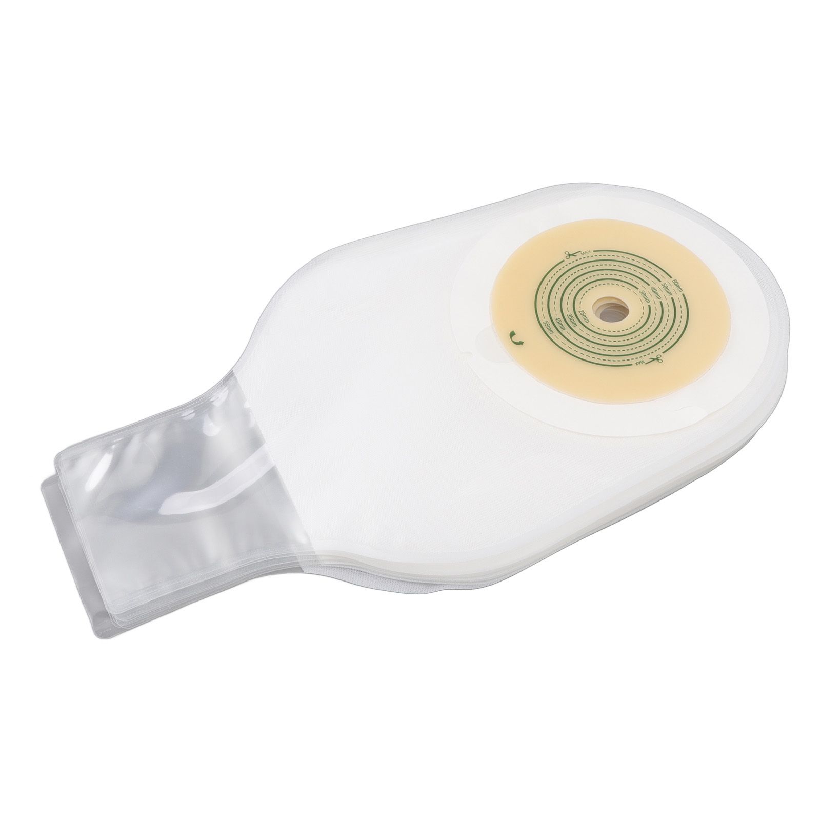 10pcs Colostomy Bags Double Layer Glue One Piece Molding Drainable Pouches for view 5