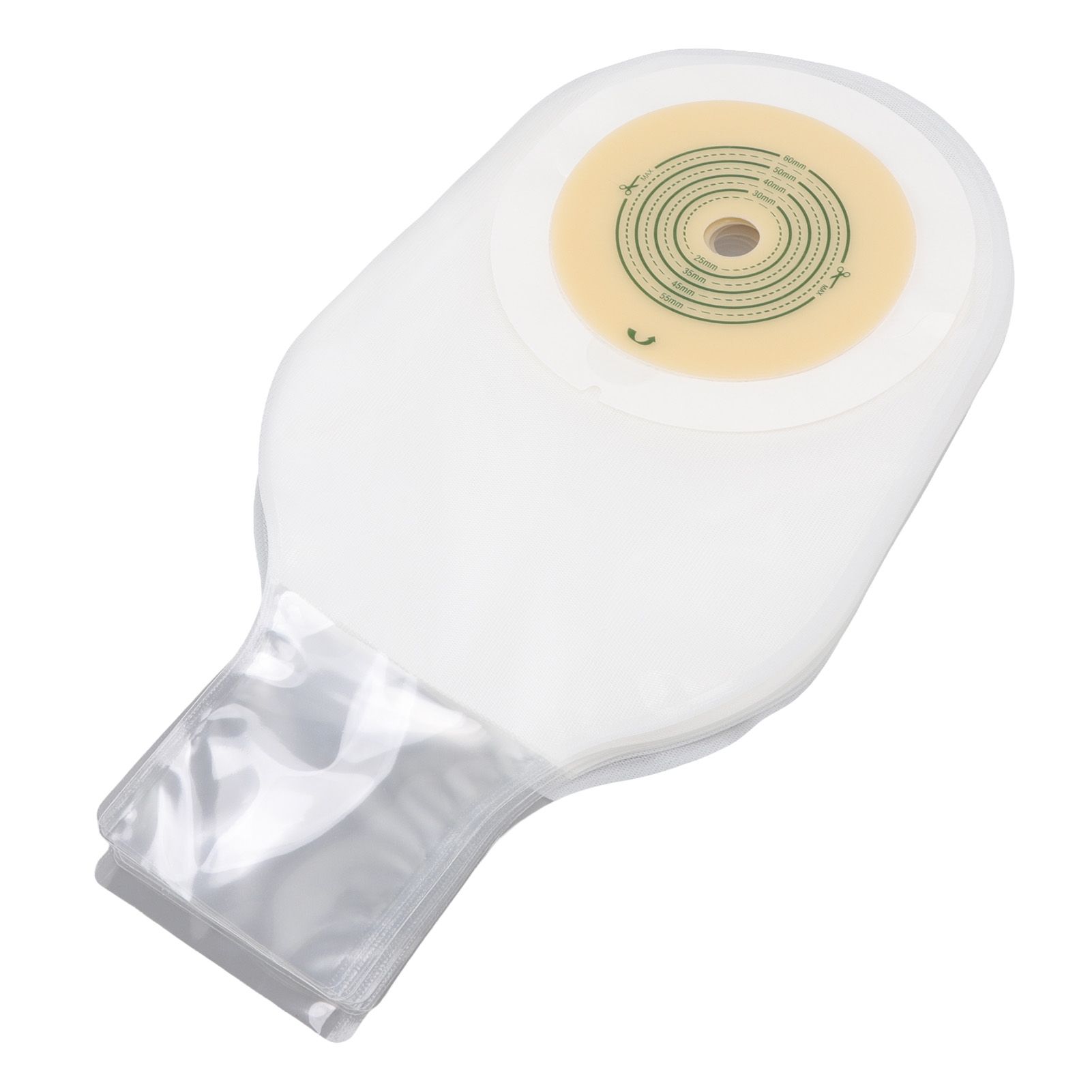 10pcs Colostomy Bags Double Layer Glue One Piece Molding Drainable Pouches for view 6