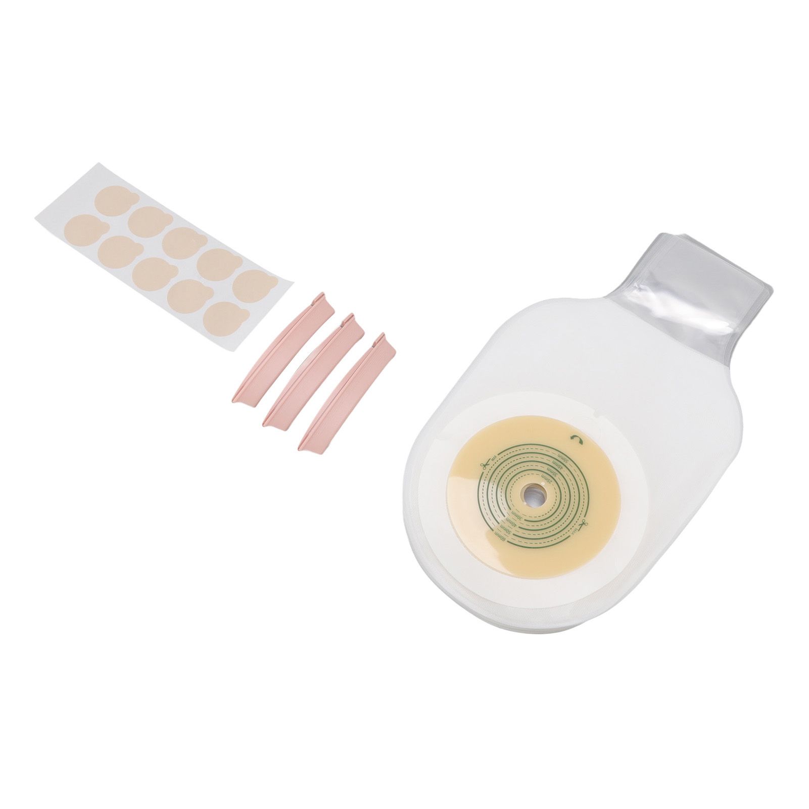 10pcs Colostomy Bags Double Layer Glue One Piece Molding Drainable Pouches for view 10