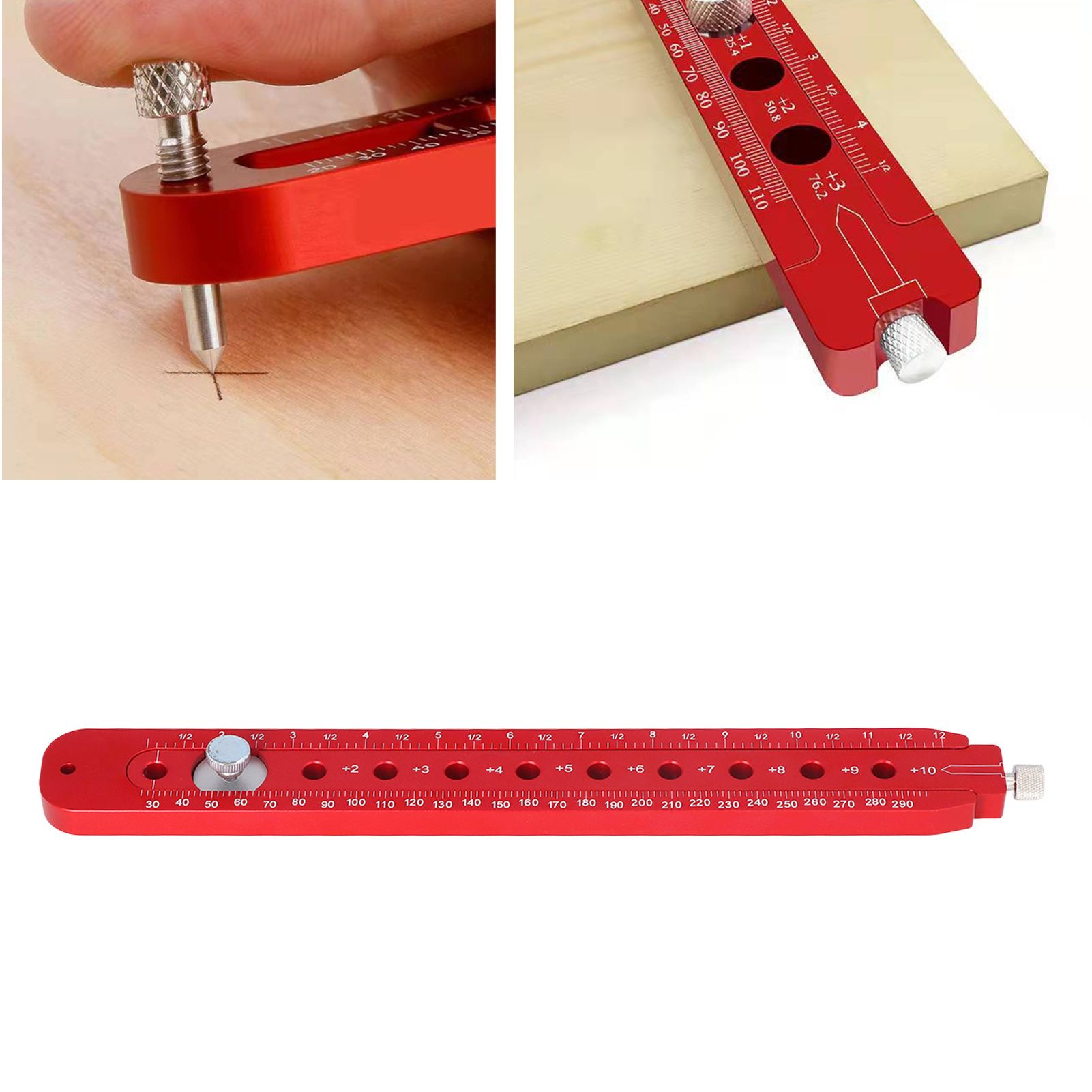 Woodworking Circle Ruler Aluminium Alloy Adjustable Woodworking Circular view 12