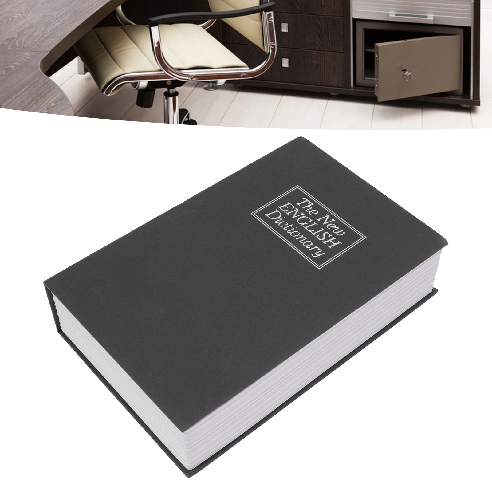Book Safe Simulation Book Safe Box Portable Money Storing Box with Lock Key view 11