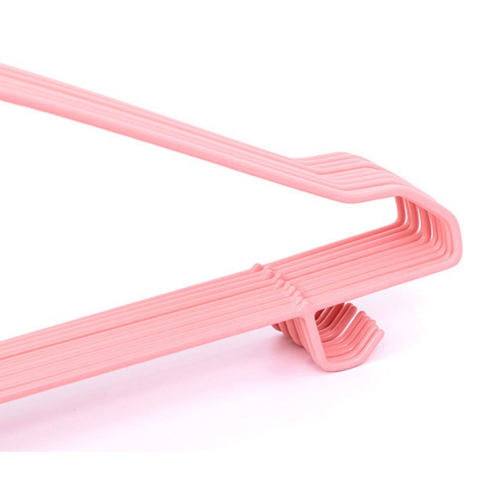 30 Pcs Clothes Hangers Hook Design Anti Skid Environmentally Friendly Metal view 9