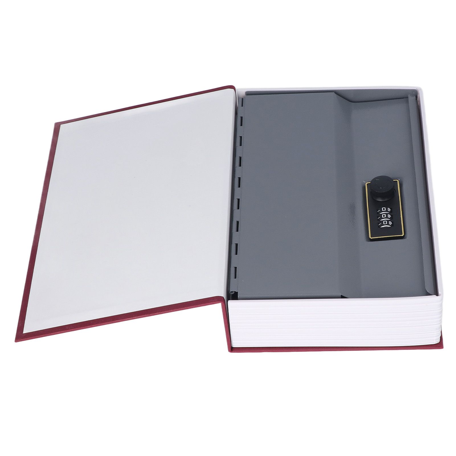 Book Safe Case Simulation Portable Safe Storage Box with Combination Lock for view 9