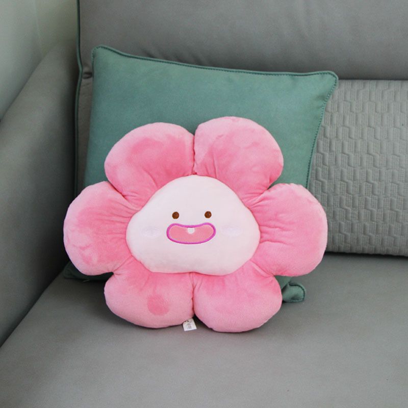 Flower Throw Seating Cushion Multipurpose Padded Soft Cute Flower Nap Throw