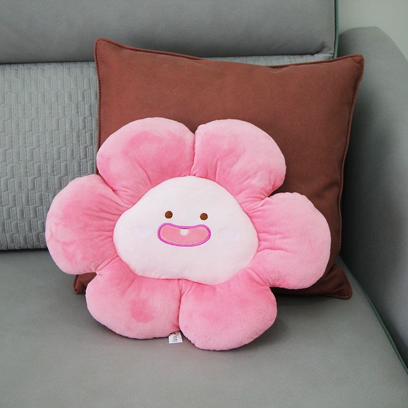 Flower Throw Seating Cushion Multipurpose Padded Soft Cute Flower Nap Throw view 2