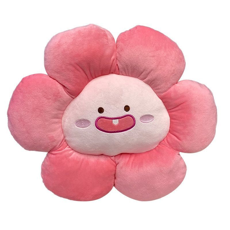 Flower Throw Seating Cushion Multipurpose Padded Soft Cute Flower Nap Throw view 3
