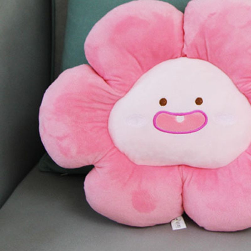 Flower Throw Seating Cushion Multipurpose Padded Soft Cute Flower Nap Throw view 5