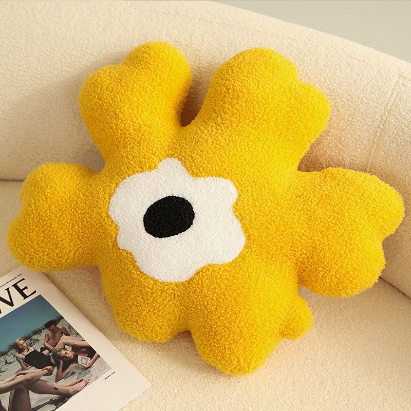Hugging Pillow Flower Shaped Sponge Filling Soft Thick Decorative Throw Pillow
