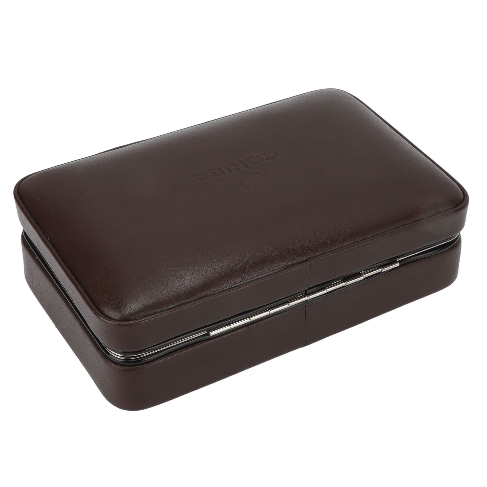 Cigar Holder Case Portable Travel Leather Cigar Humidor Case with Cedarwood view 13