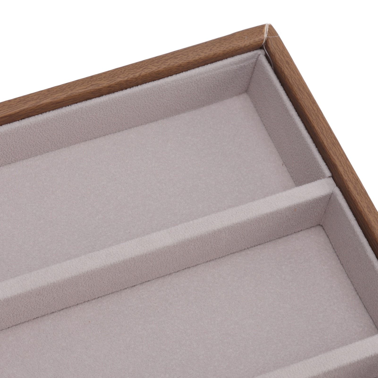 Sunglasses Display Tray PU Wood Grain Sunglasses Storage Case for Home Glasses view 15