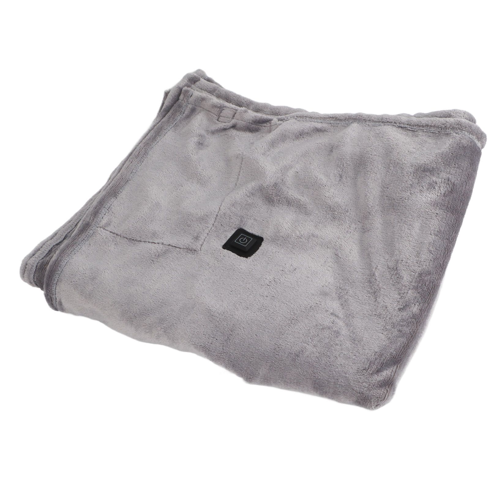 USB Heated Warm Shawl Lightweight Coral Flannel Electric Shoulder Blanket for view 9