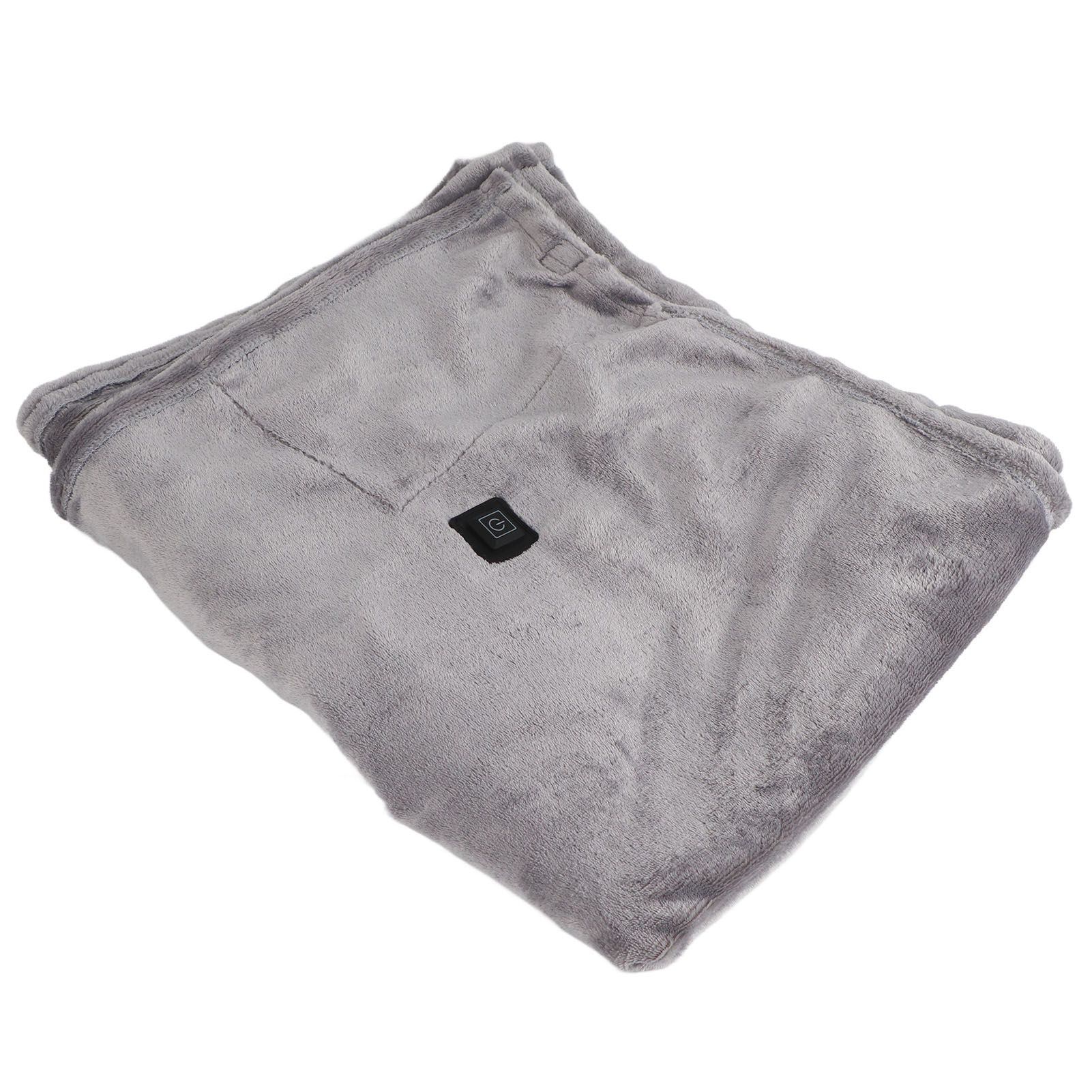 USB Heated Warm Shawl Lightweight Coral Flannel Electric Shoulder Blanket for view 10