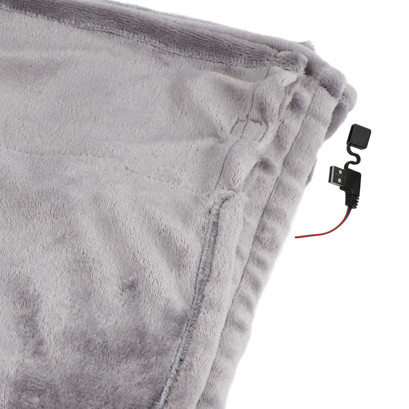 USB Heated Warm Shawl Lightweight Coral Flannel Electric Shoulder Blanket for view 15