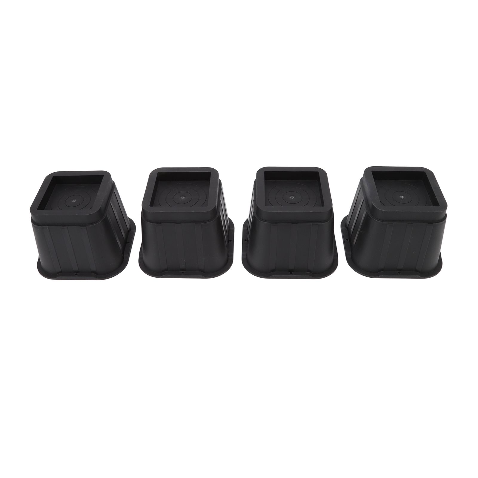 4 Sets Furniture Risers Rubber Antislip 4 Inch Bed Risers for Storage Desk view 5