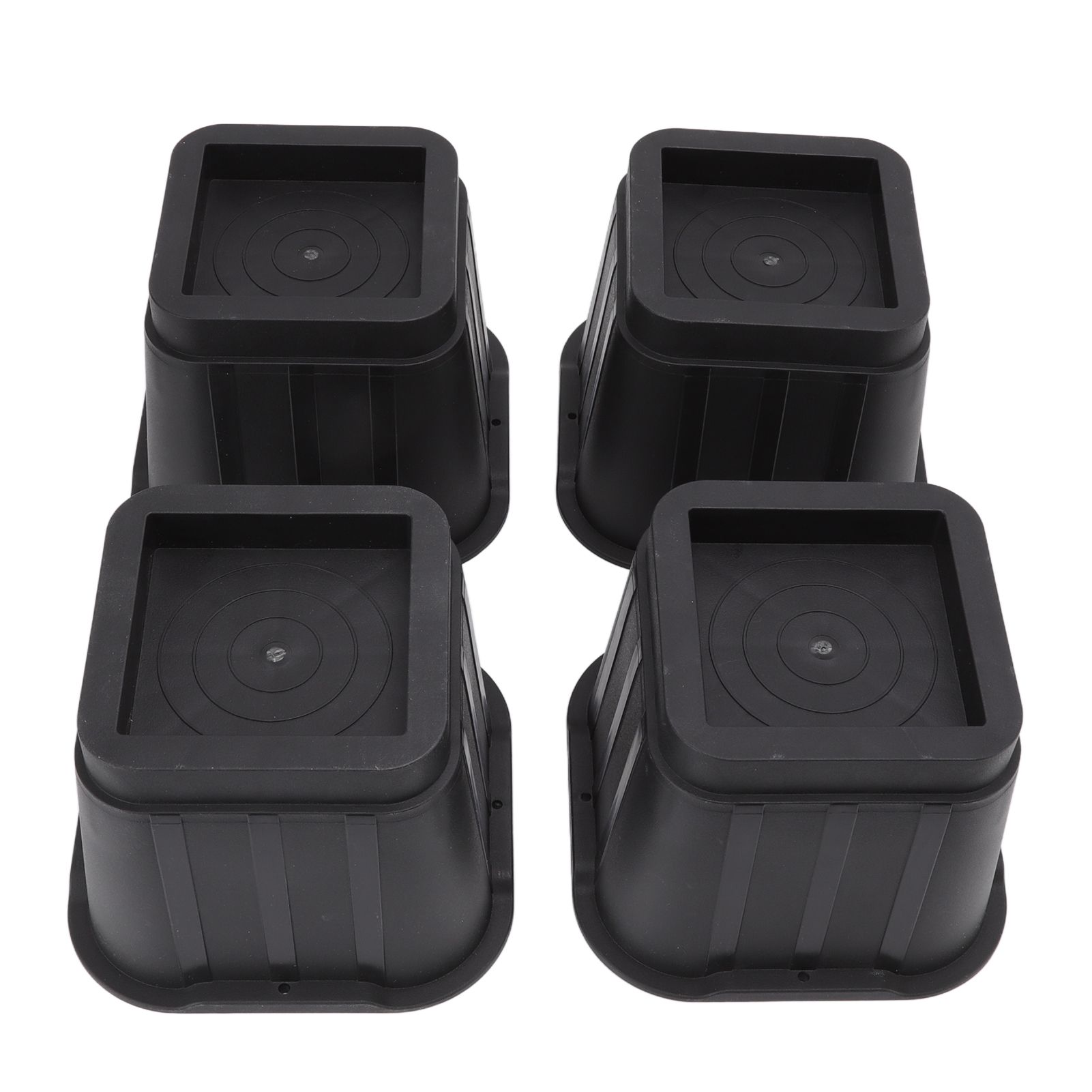 4 Sets Furniture Risers Rubber Antislip 4 Inch Bed Risers for Storage Desk view 9