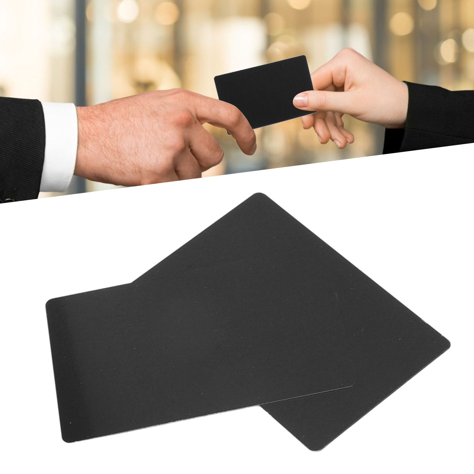 50PCS Business Name Card Laser Engraving Waterproof and Wear Resistant view 11