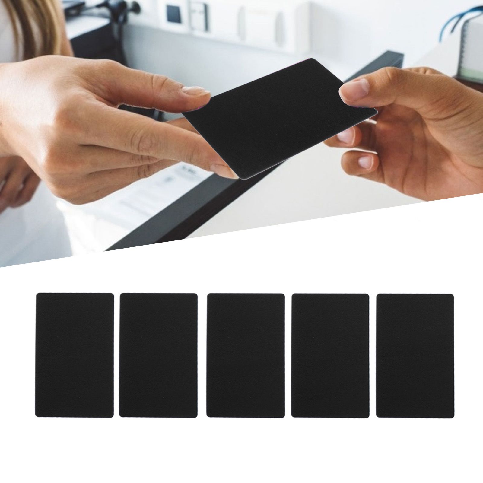 50PCS Business Name Card Laser Engraving Waterproof and Wear Resistant view 12