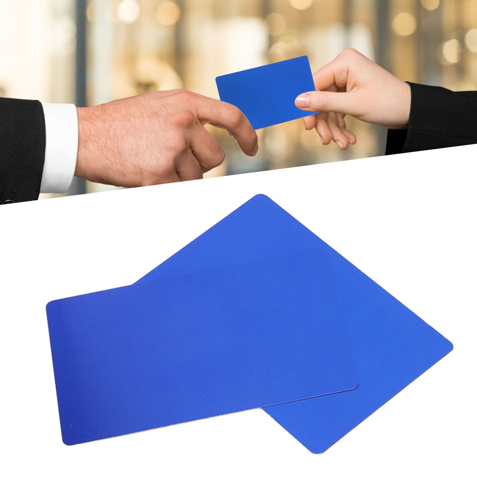 50PCS Business Name Card Laser Engraving Waterproof and Wear Resistant view 12