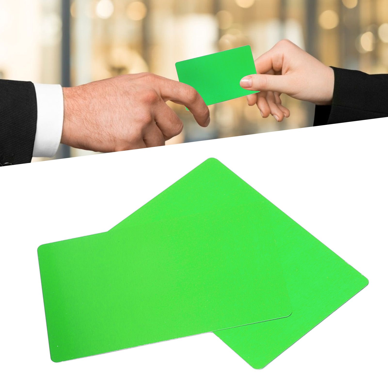 50PCS Business Name Card Laser Engraving Waterproof and Wear Resistant view 12